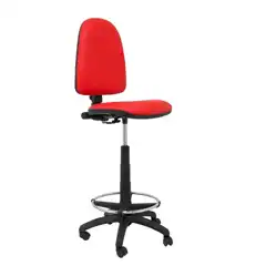 TABURETE AYNA SIMILPIEL ROJO T04CPSPRJ PIQUERAS Y CRESPO