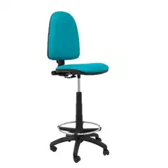 TABURETE AYNA SIMILPIEL VERDE TURQUESA T04CPSPVE PIQUERAS Y CRESPO