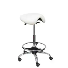 TABURETE ALATOZ SIMILPIEL BLANCO T16SPBL PIQUERAS Y CRESPO