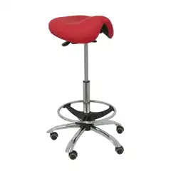 TABURETE ALATOZ SIMILPIEL ROJO T16SPRJ PIQUERAS Y CRESPO