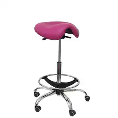 TABURETE ALATOZ SIMILPIEL ROSA T16SPRS PIQUERAS Y CRESPO