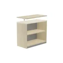 Material KIT STORE 78x90x45 ARMARIO DE MELAMINA SIN TECHO HAYA/FRONTALES HAYA SIN TAPA ROCADA