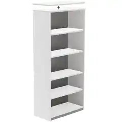 KIT STORE 156x90x45 ARMARIO DE MELAMINA SIN TECHO BLANCA SIN TAPA ROCADA
