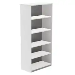 KIT STORE 195x90x45 ARMARIO MELAMINA ESTRUCTURA BLANCA/TAPA GRIS ROCADA