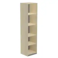 KIT STORE 195x45x45 ARMARIO DE COLUMNA ESTRUCTURA HAYA/TAPA BLANCO ROCADA