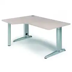 KIT MESA CON FORMA DE L IZQUIERDA 160X120 GRIS ROCADA