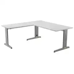 KIT MESA METAL RECTA ADJUST ALA 100x60 GRIS ROCADA