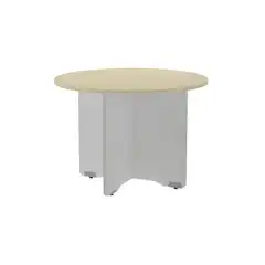 KIT MEETING MESA DIAMETRO 120 ALUMINIO / BLANCO ROCADA