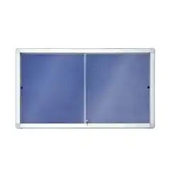 VITRINA PUERTA CORREDERA MOQUETA AZUL 8xA4 ROCADA