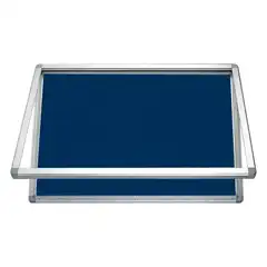 Material VITRINA PUERTA APERTURA VERTICAL MOQUETA AZUL 4xA4 ROCADA