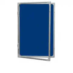 Material VITRINA PUERTA APERTURA HORIZONTAL MOQUETA AZUL 4xA4 ROCADA