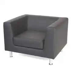 SOFÁ UNA PLAZA NEGRO ROCADA