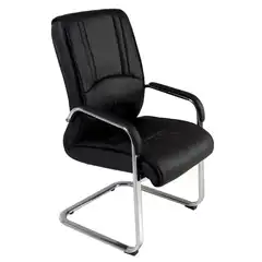 SILLA CONFID. IMITACIÓN PIEL ECO RD-987 NEGRO ROCADA