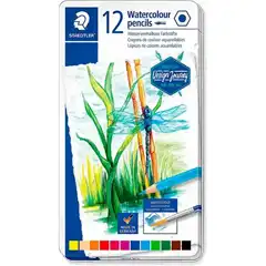 Material STAEDTLER LAPICES DE COLORES NORIS AQUARELL CAJA METAL 12U 146 10NC24 F508148
