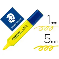ROTULADOR TEXTSURFER CLASSIC STAEDTLER AMARILLO PAPER COPY FAX INKJET 364-1