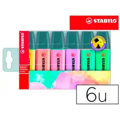 ESTUCHE STABILO BOSS 6 UDS PASTEL 70/6-2 64353 29312