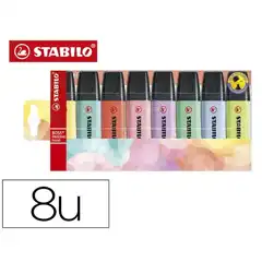 ESTUCHE STABILO BOSS PASTEL 8 COLORES (70/8-3) 156908