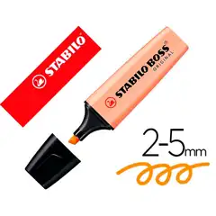MARCADOR STABILO BOSS FLUORESCENTE PASTEL NARANJA PALIDO (70/125) 161915