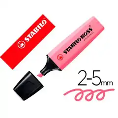 MARCADOR STABILO BOSS FLUORESCENTE PASTEL FUCSIA HELADO (70/158) 161917