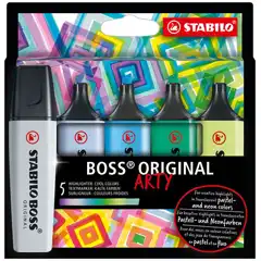 ESTUCHE STABILO BOSS 5 UDS ARTY PASTEL COLORES FRIOS 70/5-02-2-20