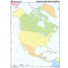 MM. AMERICA DEL NORTE POLITICO (COLOR) TEIDE 9788430771875