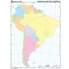 MM. AMERICA DEL SUR POLITICO (COLOR) TEIDE 9788430771912