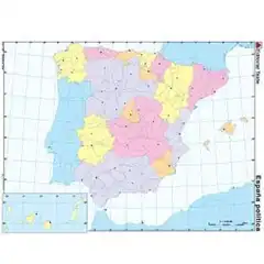 MM. ESPAÑA POLITICO (COLOR) TEIDE 9788430771998