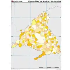 MM. COMUNIDAD MADRID MUNICIPIOS(COLOR) TEIDE 9788430772148