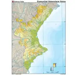 MM. COMUNIDAD VALENCIANA FISICO (COLOR) TEIDE 9788430772179