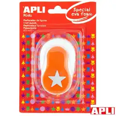 Material PERFORADORA FIGURAS EVA ESTRELLA NARANJA 13298 APLI