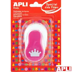 Material PERFORADORA GOMA EVA FIGURAS CORONA ROSA 13300 APLI