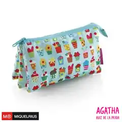 Material PORTATODO TRIPLE CUPCAKES 210 X 110 X 35 MM ARP AGATHA RUIZ DE LA PRADA 18505