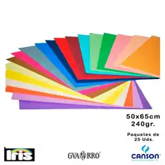 Material CARTULINA 50X65 Â CANSON 240G AMARILLO LIMON