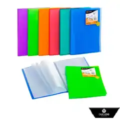 CARPETA CARCHIVO 20 FUNDAS SOLDADAS PP FOLIO AZUL (5120KF50)