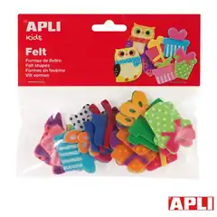 FIELTRO FIGURAS REGALOS BOLSA DE 18 UDS 13784 APLI