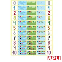 GOMETS REMOVIBLES EDUCATIVOS NUMEROS 3H APLI T11677