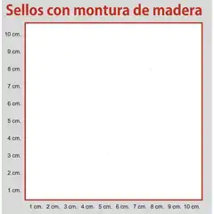 SELLO MADERA PERSONALIZADO 10X4 CM (M-10X4) SELLO MADERA PERSONALIZADO 10X4 CM (M-10X4)