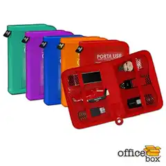 Material CARTERA OFFICE BOX PORTA USB COLORES SURTIDOS (66015)