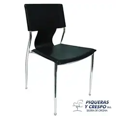 SILLA PIQUERAS Y CRESPO FIJA APILABLE TAPIZADA EN SIMILPIEL VARIOS COLORES (219)