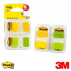 INDEX POST-IT 680-2YGP VERDE Y AMARILLO + 1 INDEX GRATIS 3M (70005040038) 52200