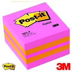 Material MINICUBO POST-IT® DE NOTAS ADHESIVAS ROSA 400 HOJAS 51X51 MM. 3M (FT510091737)