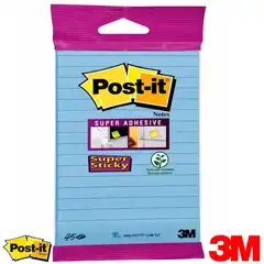 Material NOTAS POST-IT® ADHESIVAS BLOC AZUL ULTRA CON LINEAS 45 HOJAS 3M (FT510280884)