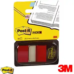 Material INDEX POST-IT ROJO 1 PULGADA 50 UDS 3M (70071392719) 14533
