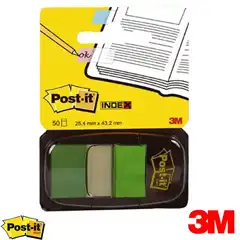 Material INDEX POST-IT VERDE 1 PULGADA 50 UDS. 3M (70071392776) 14535