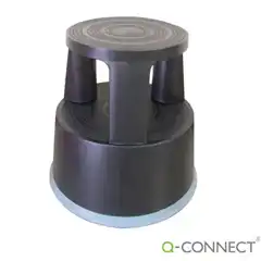 Material TABURETE Q-CONNECT CON RUEDAS RETRACTILES NEGRO (24640)