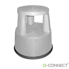 Material TABURETE Q-CONNECT CON RUEDAS RETRACTILES GRIS (25381)