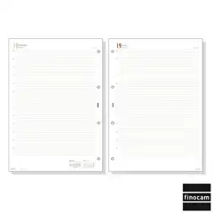 RECAMBIO ANUAL R4098 DIA PAGINA CASTELLANO PARA AGENDAS DE ANILLAS FINOCAM OPEN 4000