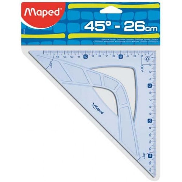 ESCUADRA MAPED 26 CM. GEOMETRIC (242426) ESCUADRA MAPED 26 CM. GEOMETRIC (242426)