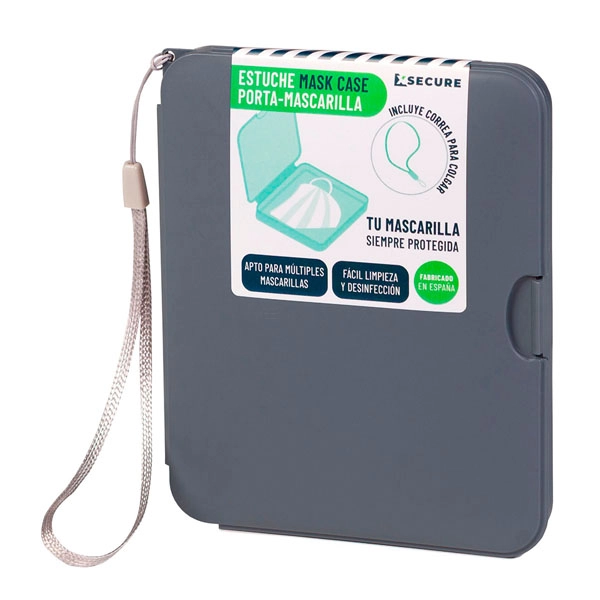 ESTUCHE PORTA MASCARILLA 130X105 COLOR GRIS XSECURE 77100110GR ESTUCHE PORTA MASCARILLA 130X105 COLOR GRIS XSECURE 77100110GR