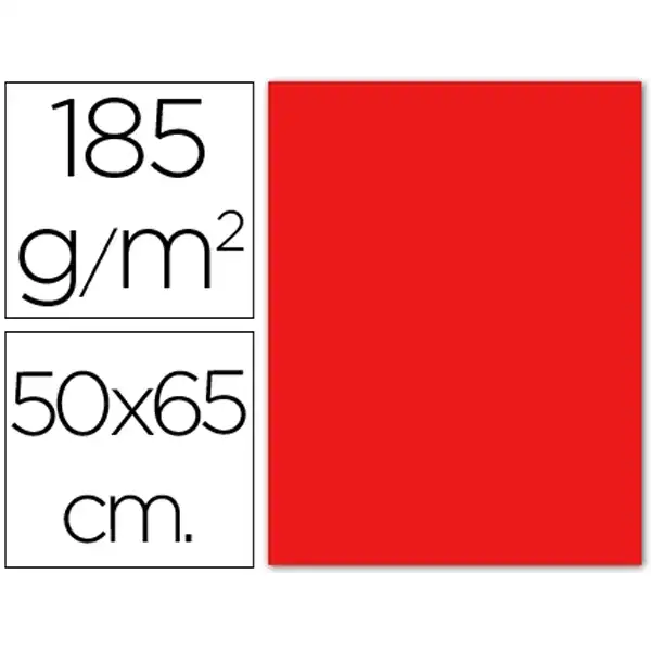 CARTULINA 50X65 185G IRIS CANSON ROJO 1909 CARTULINA 50X65 185G IRIS CANSON ROJO 1909